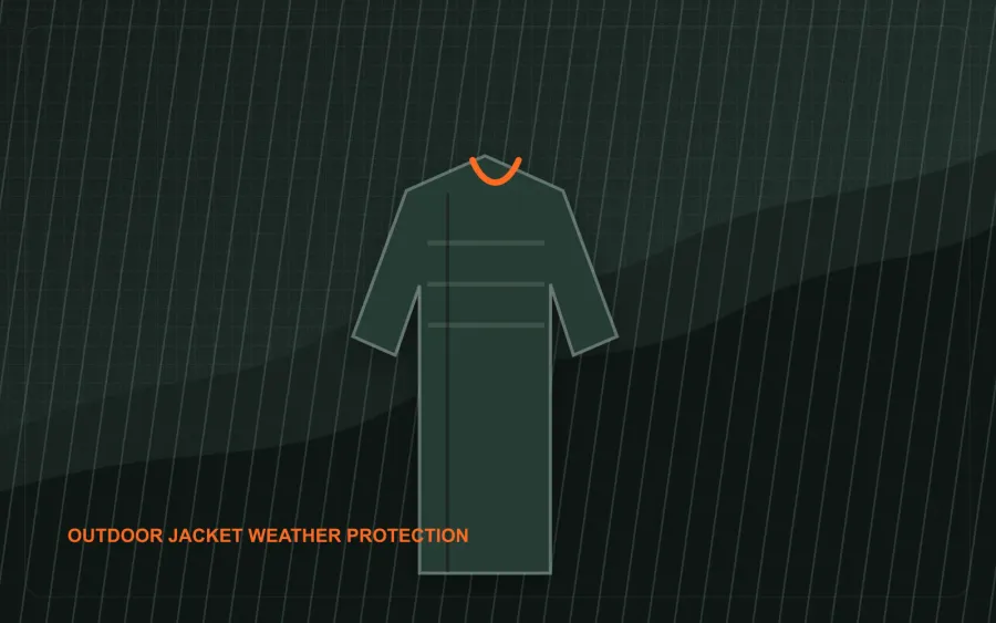Outdoor jacket fabric solution for waterproof technical apparel