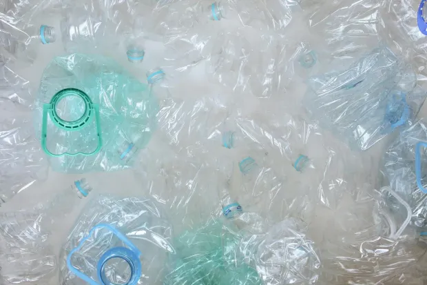 Recycled plastic bottles for sustainable textile material development