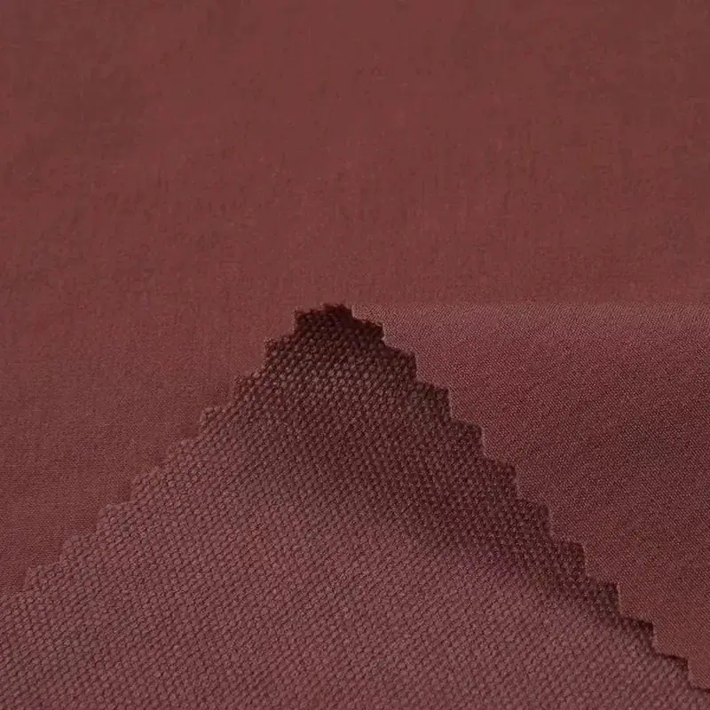 160D Nylon Four-Way Stretch Water-Resistant Textured Fabric for Outdoor Jackets fabric image