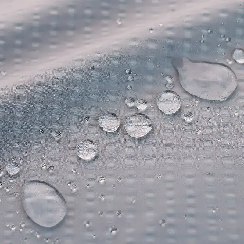 200gsm Polyester Four-Way Stretch Water-Resistant Textured Fabric for Outdoor Jackets fabric image