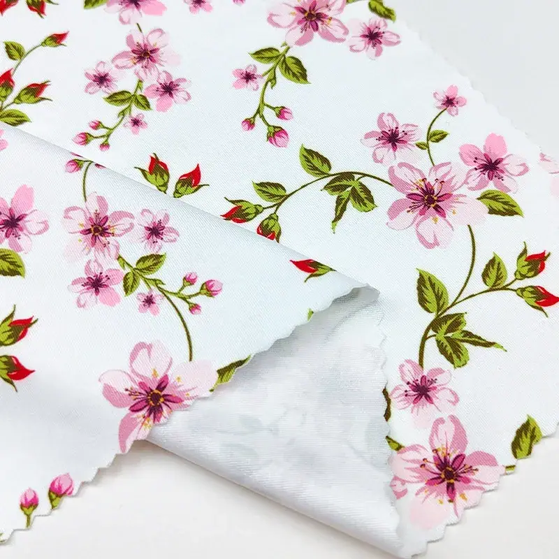 200gsm Recycled Polyester Stretch Printed Knit Fabric fabric image