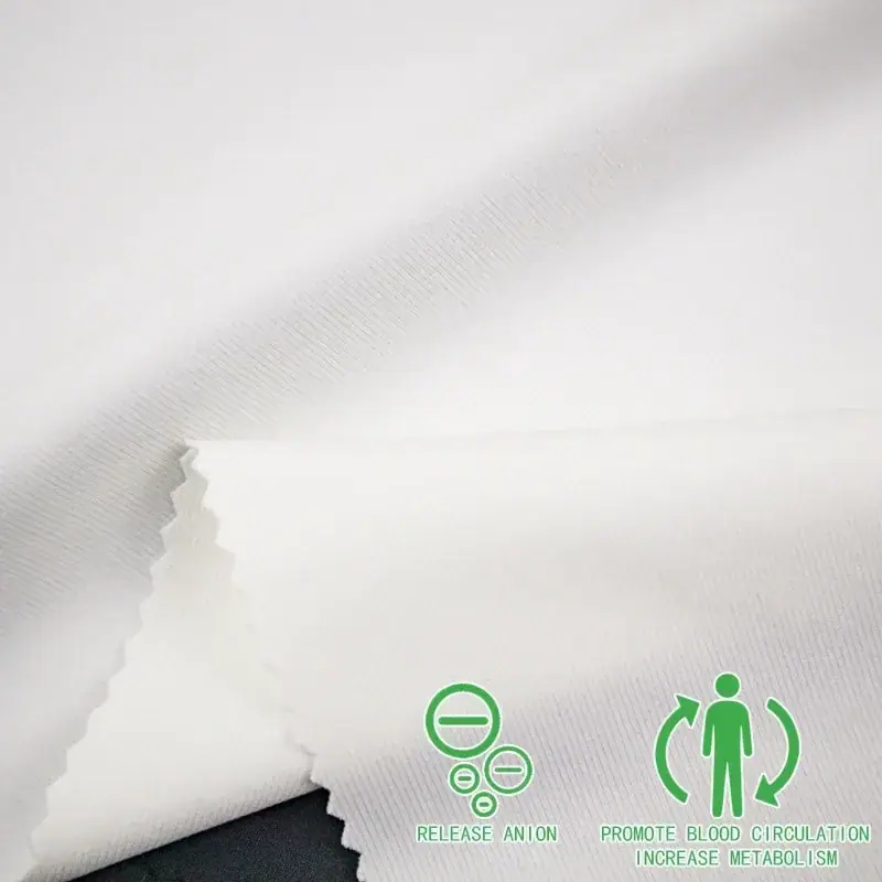 270gsm Germanium Technical Rib Knit Fabric Activewear, Yoga Wear, Sportswear, Underwear, Base Layers gallery image 3