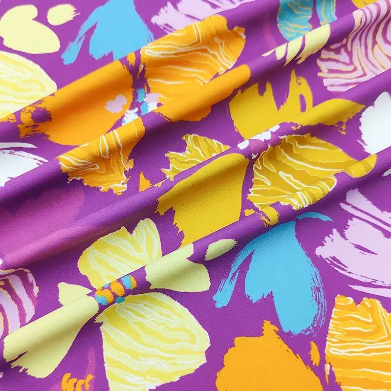 40D Recycled Polyester Stretch Printed Knit Fabric fabric image