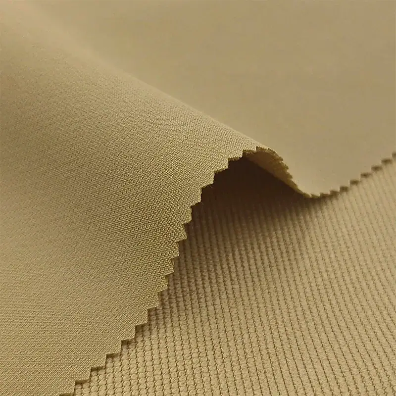 450D Polyester Four-Way Stretch Textured Fabric for Outdoor Jackets and Outdoor Pants fabric image