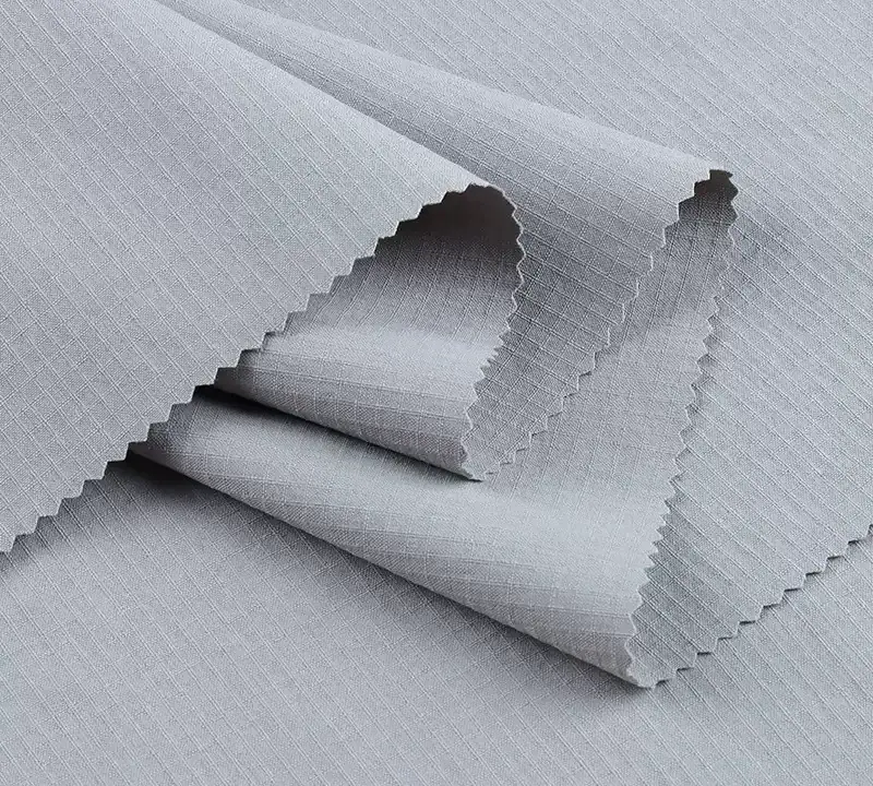 75D Double Grid Waterproof Jacket Fabric fabric image