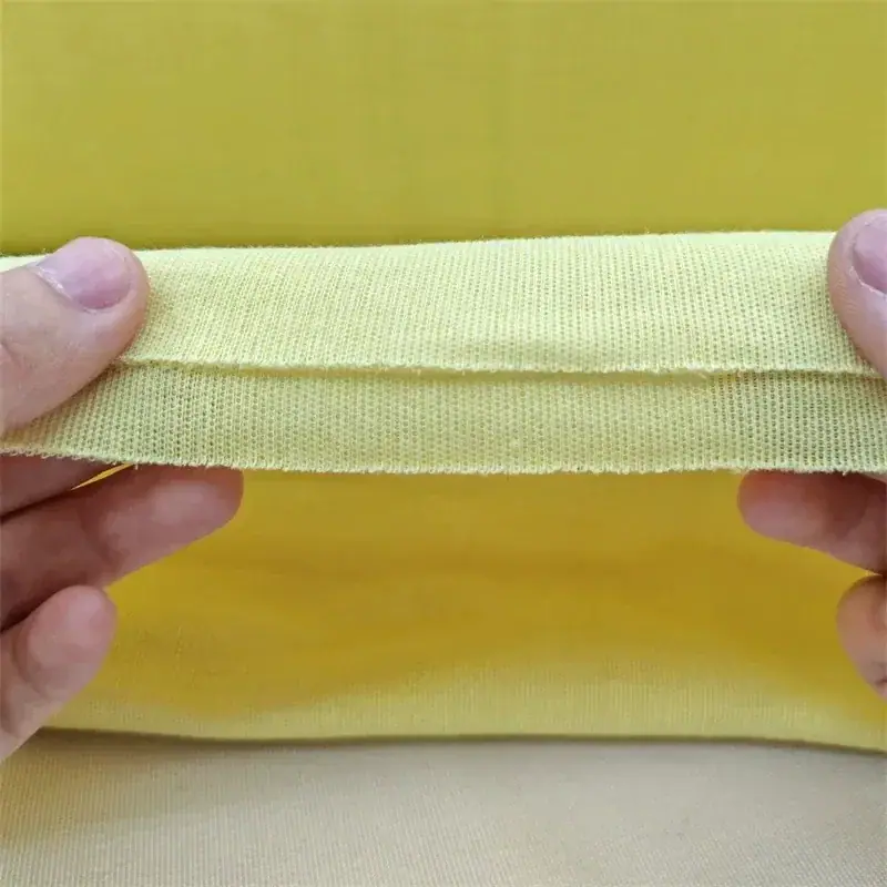 Aramid 1414 Slight-Stretch Flame-Retardant Knit Fabric for Gloves fabric image