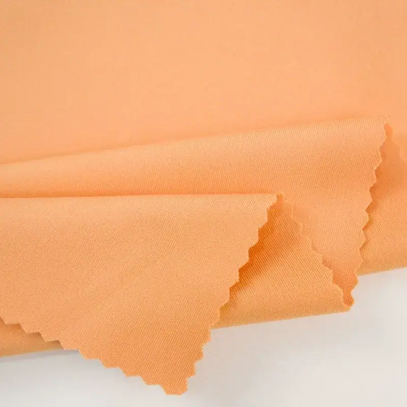 Bamboo Charcoal Moisture Wicking Quick Dry Antibacterial Stretch Polyester Spandex Knit Fabric fabric image