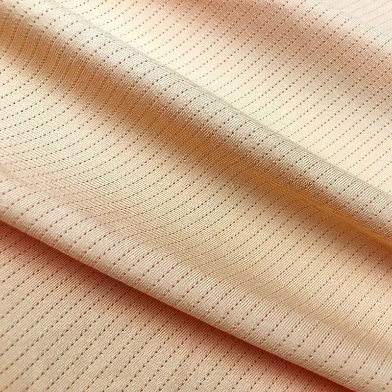 Bamboo Charcoal Moisture Wicking Quick Dry Antibacterial Technical Mesh Knit Fabric fabric image