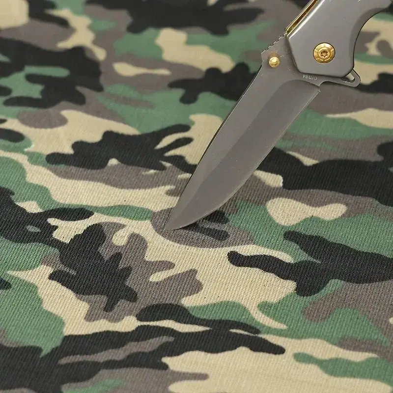 Camouflage Dyneema Cut-Resistant Fabric for Tactical Apparel and Tent Materials Tactical Apparel, Tent Materials, Field Gear, Protective Panels, Outdoor Equipment gallery image 2