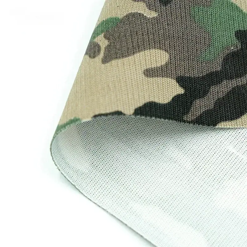 Camouflage Dyneema Cut-Resistant Fabric for Tactical Apparel and Tent Materials fabric image