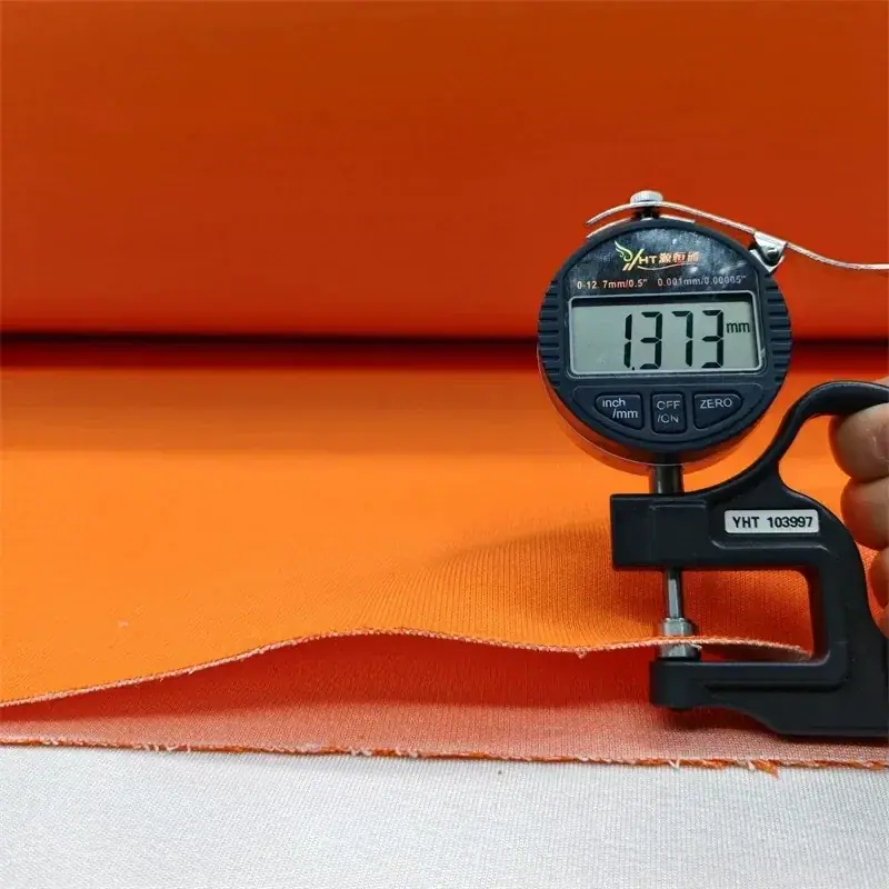 Orange EN388 Level 4 Cut-Resistant Fabric for Fire Rescue Protective Gear fabric image