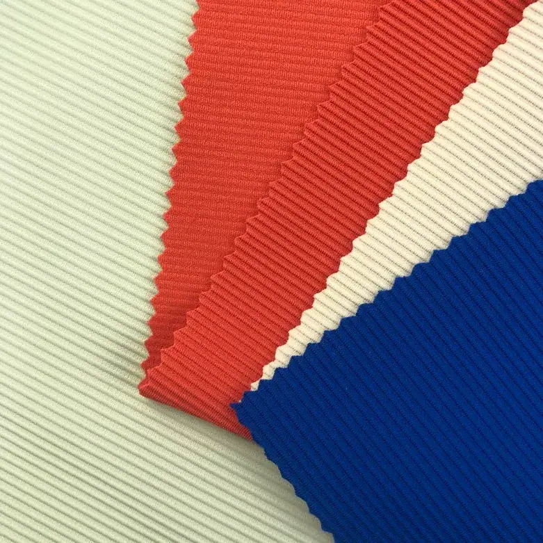Recycled Nylon Rib Knit Fabric Activewear, Yoga Wear, Sportswear gallery image 3