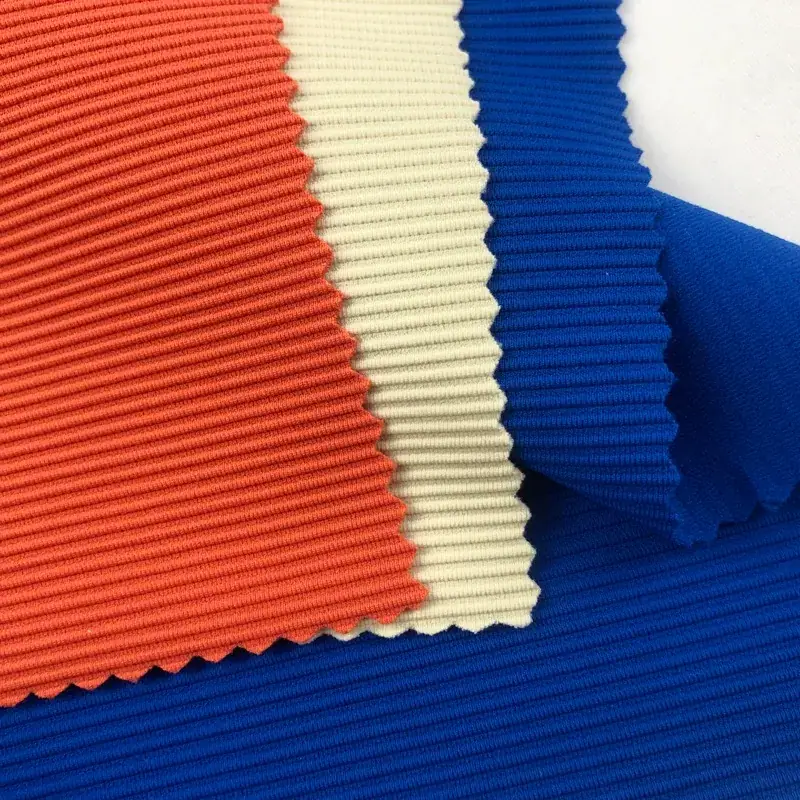Recycled Nylon Rib Knit Fabric fabric image