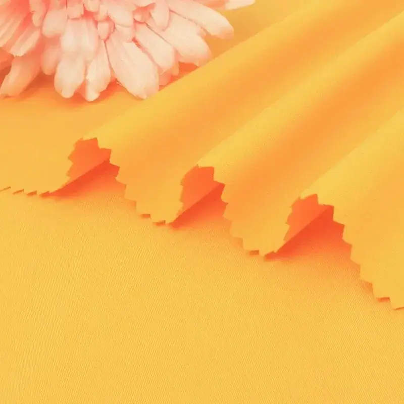 Recycled Polyester Peach Skin Fabric for Beach Shorts fabric image