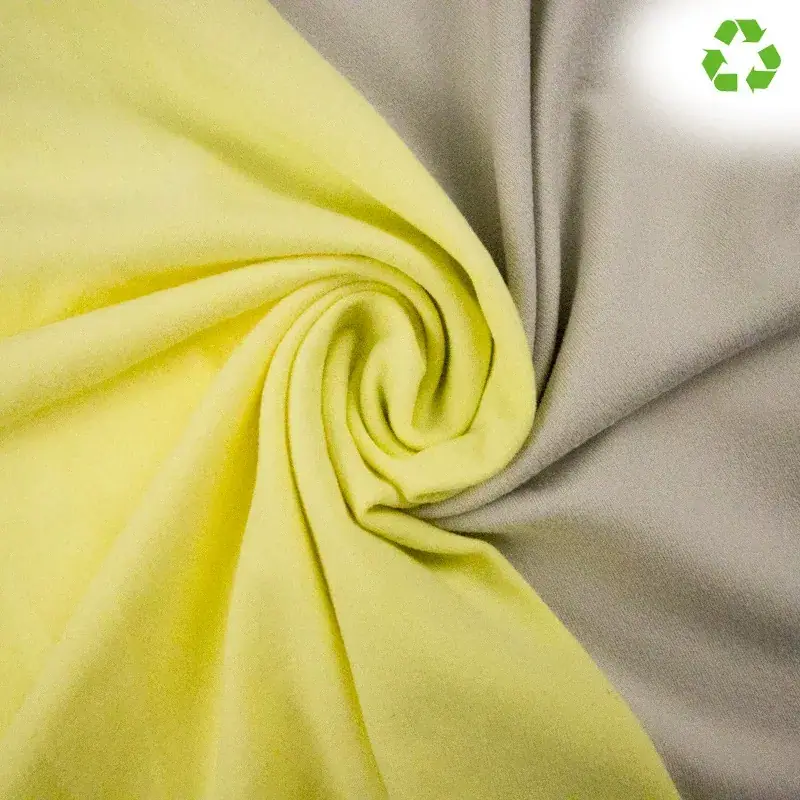 Recycled Polyester Stretch Brushed Knit Fabric fabric image