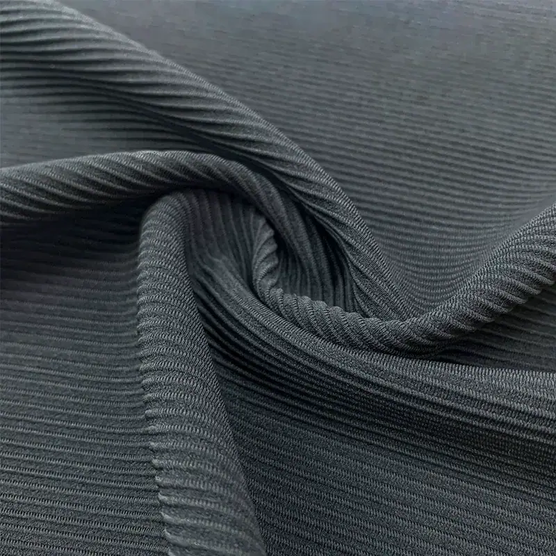 Thermal Stretch Technical Rib Knit Fabric fabric image